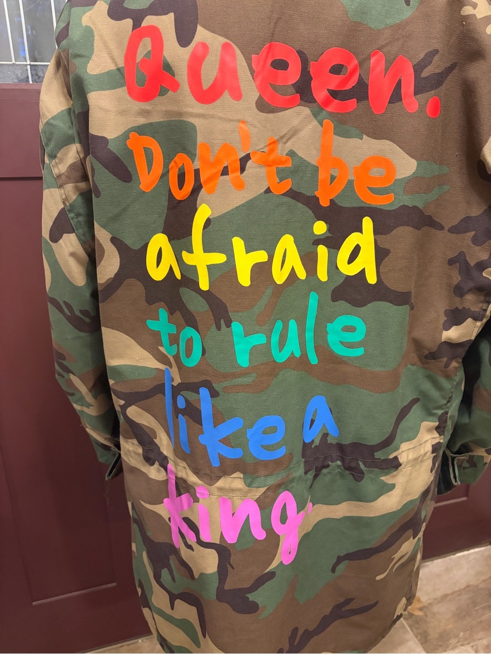 Mess in a Bottle Camouflage M-65 Field Coat XXXL